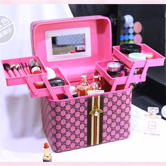 Super Large Capacity Multi-Layer Retro Style Home Bathroom Cabinet