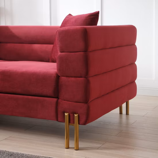 Sofá moderno del terciopelo de los muebles de la sala de estar del hogar