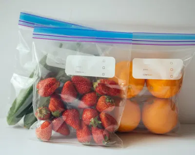 Bolsas reutilizables estándar del almacenamiento de alimentos con Zipperziplock del congelador del bocadillo